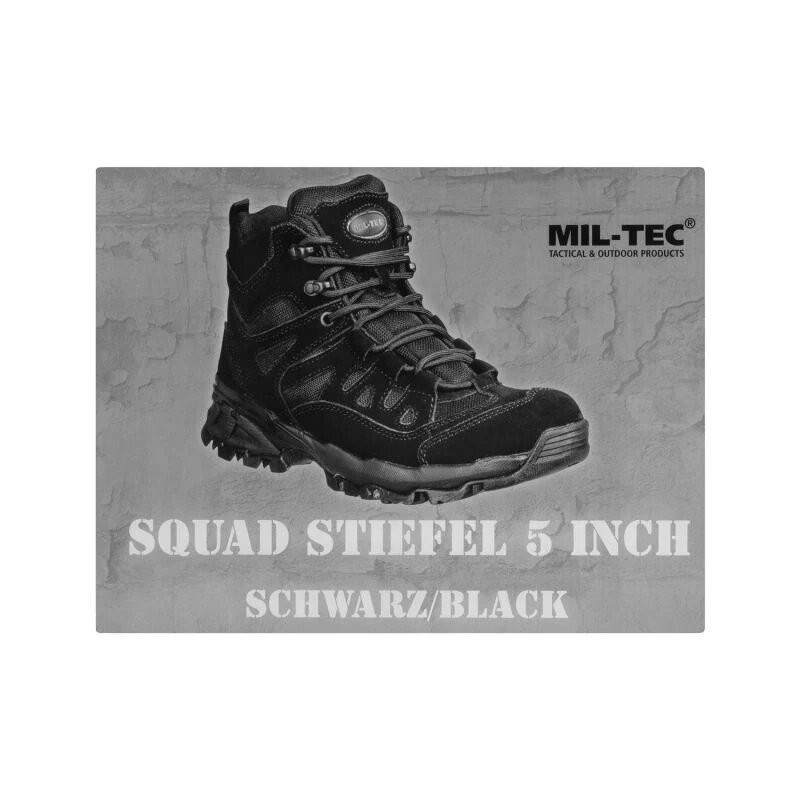 Черевики MIL-TEC SQUAD 5 INCH (Black) 45 (EUR)