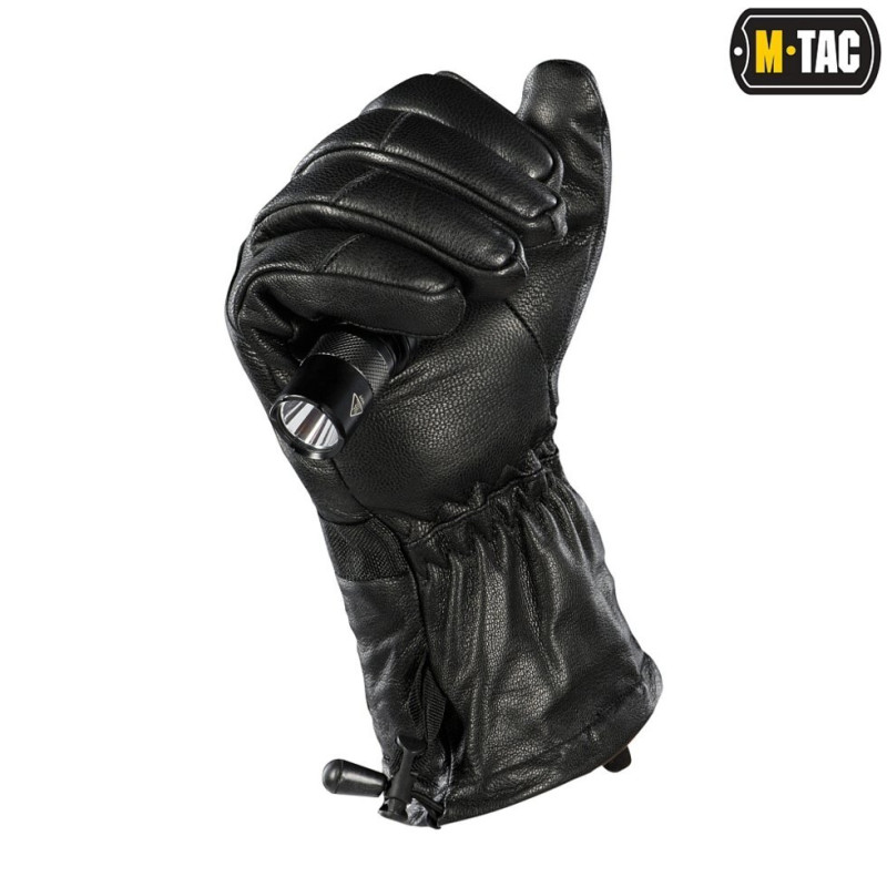 Рукавички зимові шкіряні Black S