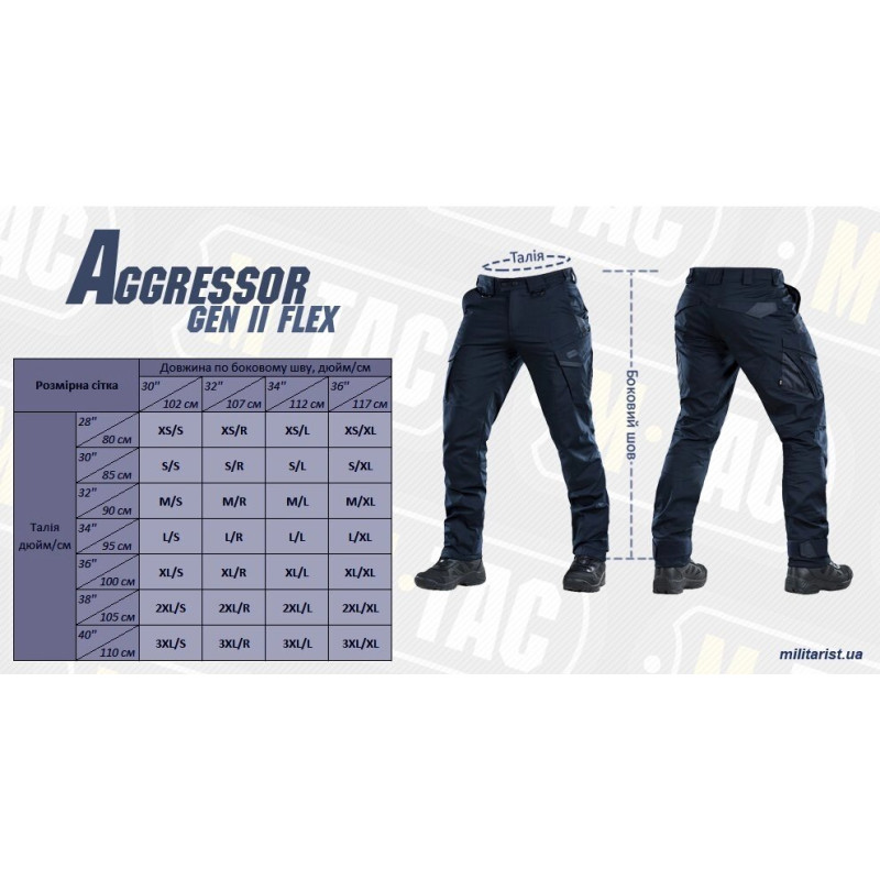 Штани Aggressor Gen. II Flex Dark Navy Blue М-тас 34
