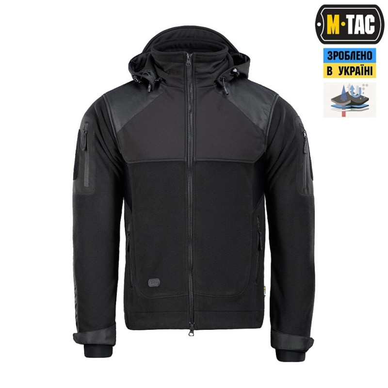M-TAC КУРТКА NORMAN WINDBLOCK FLEECE BLACK XL