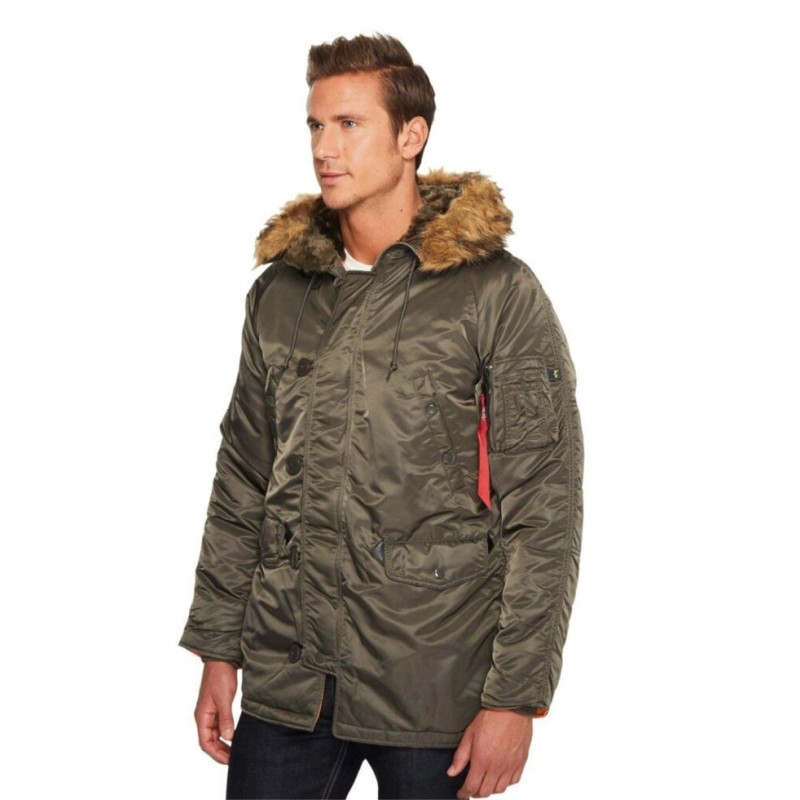 Куртка Аляска Slim Fit N-3B Olive XXL