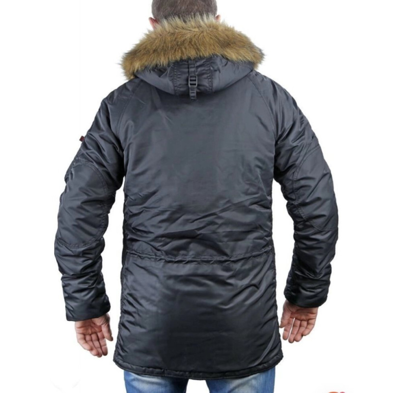 Куртка Аляска Slim Fit N-3B Black поліестер L