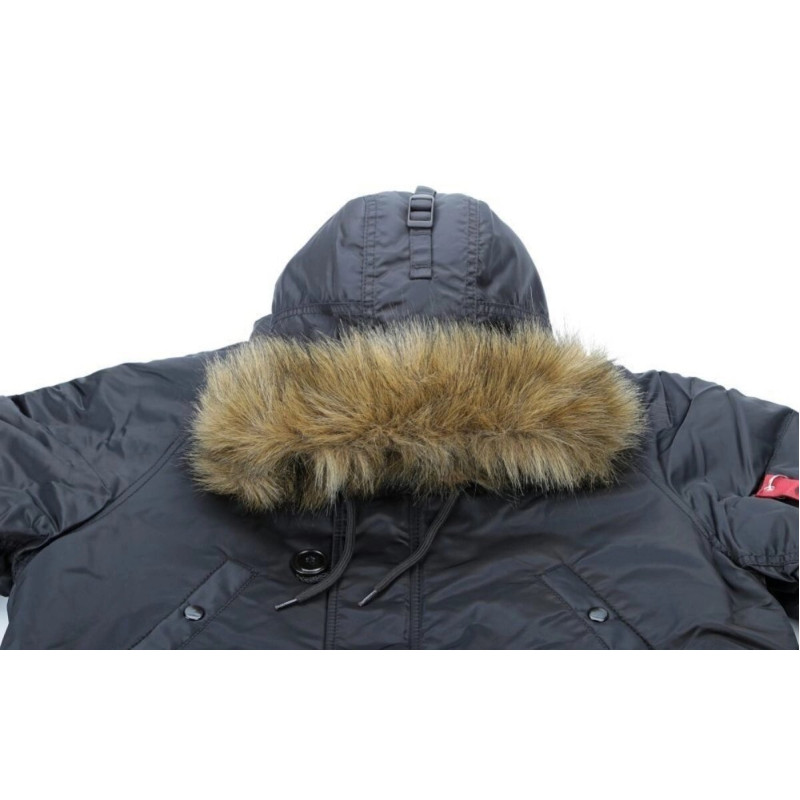 Куртка Аляска Slim Fit N-3B Black поліестер XL