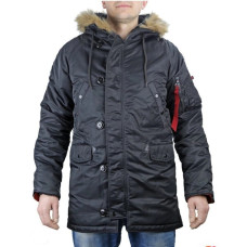 Куртка Аляска Slim Fit N-3B Black поліестер XXL