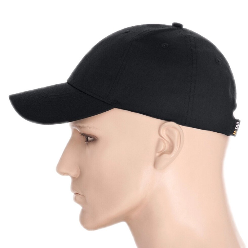 Бейсболка з липучками Flex ріп-стоп Black від М-Тас L-XL
