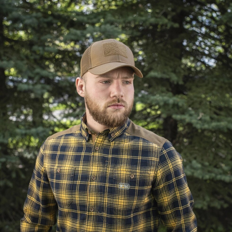 Бейсболка з липучками та сіткою Flex ріп-стоп Coyote Brown від М-Тас S / M