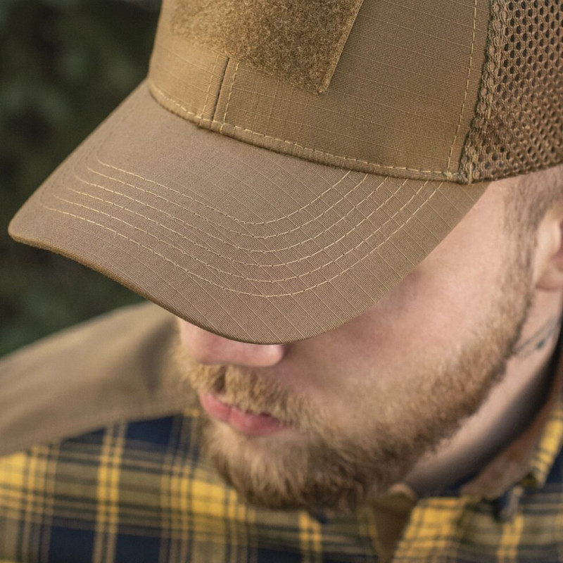 Бейсболка з липучками та сіткою Flex ріп-стоп Coyote Brown від М-Тас L-XL