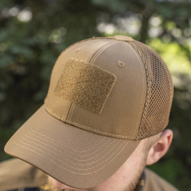 Бейсболка з липучками та сіткою Flex ріп-стоп Coyote Brown від М-Тас L-XL