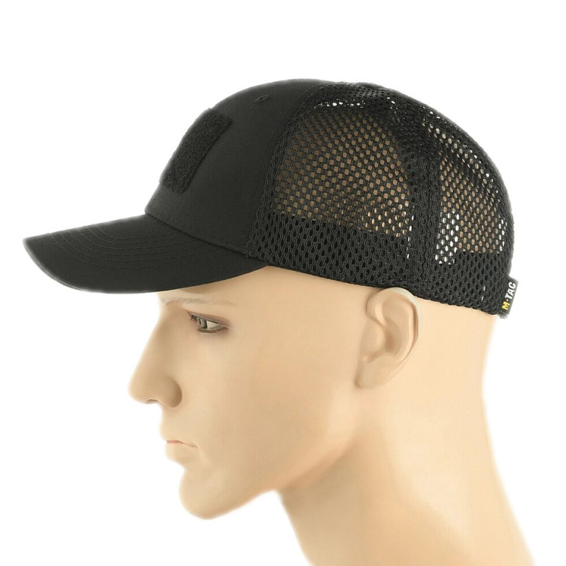 Бейсболка з липучками та сіткою Flex ріп-стоп Black від М-Тас L-XL