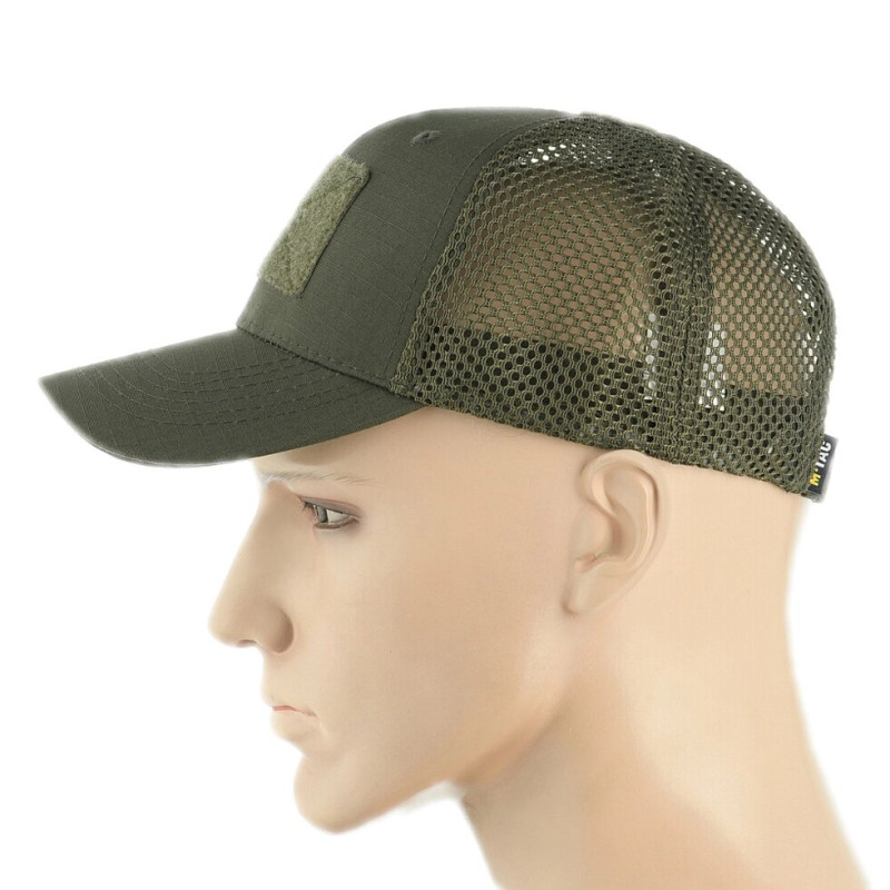 Бейсболка з липучками та сіткою Flex ріп-стоп Army Olive від М-Тас S / M