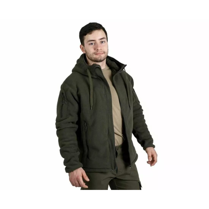 Флісова кофта з капюшоном Viking olive XXL