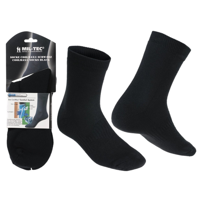 Шкарпетки Coolmax Mil-Tec Black 44-45