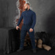 Флісова кофта Hawk Темно-синя (7288), XS