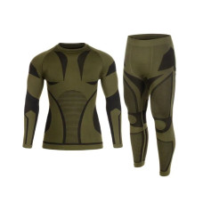 Термоактивна білизна Mil-Tec 4-Way Stretch Performance Olive L-XL