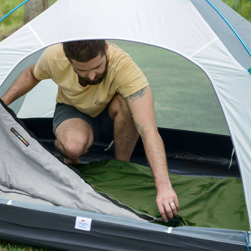 Спальник надлегкий Naturehike LW180 правий, M (15°C), темно-зелений