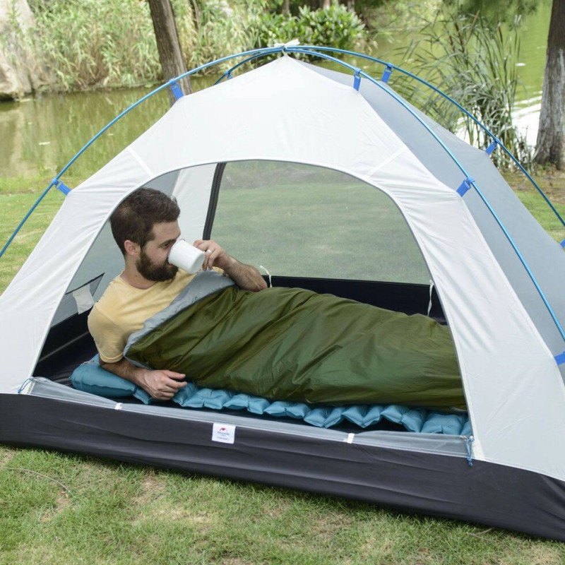 Спальник надлегкий Naturehike LW180 правий, M (15°C), темно-зелений