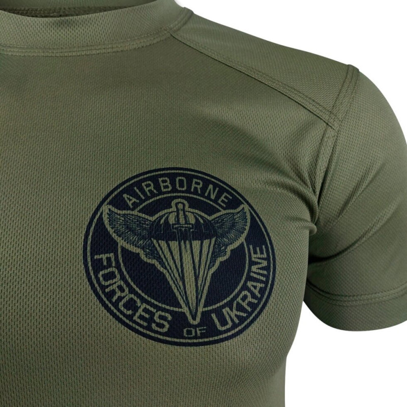 Футболка AIRBORNE FORCES OF UKRAINE | KRAMATAN Tactical Design Койот M