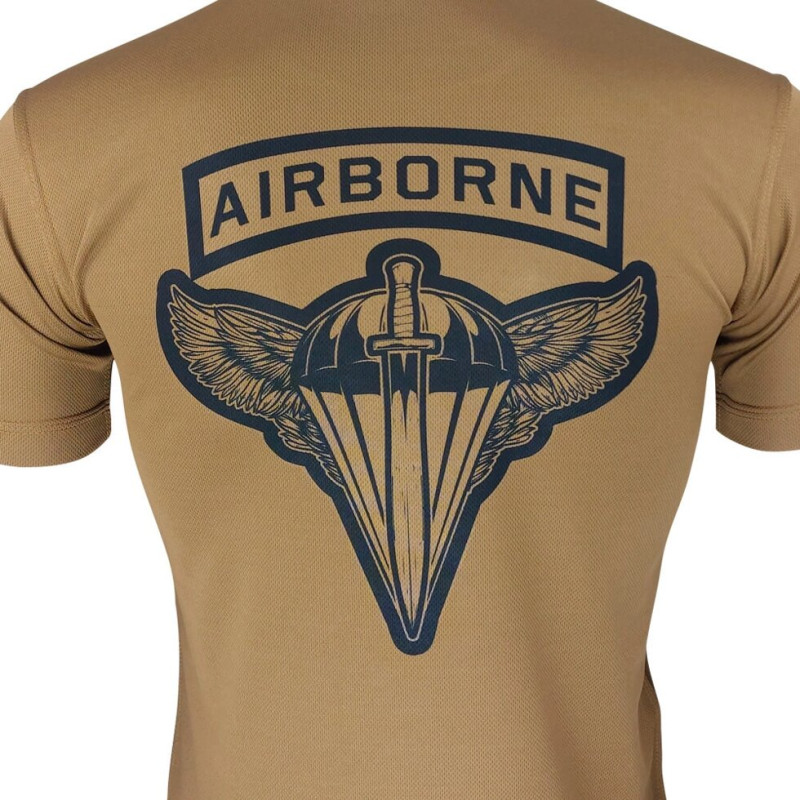 Футболка AIRBORNE FORCES OF UKRAINE | KRAMATAN Tactical Design Койот L