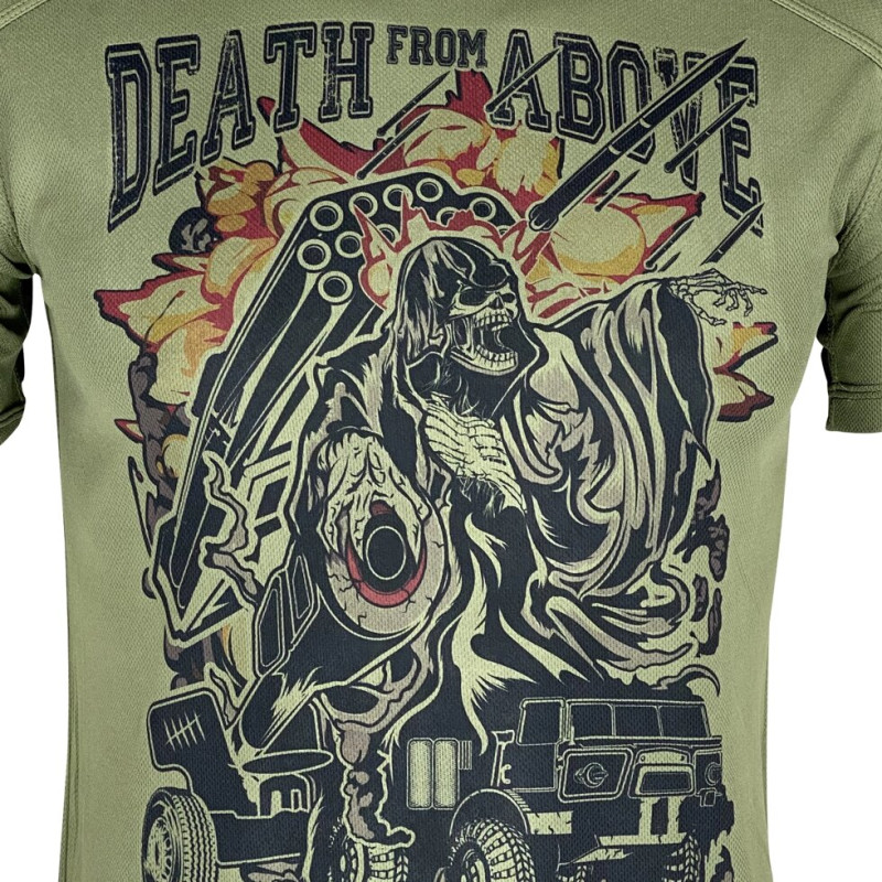 Футболка DEATH from ABOVE | АРТА | KRAMATAN Tactical Design S оливковий