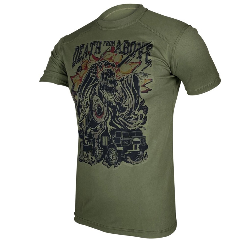 Футболка DEATH from ABOVE | АРТА | KRAMATAN Tactical Design XL оливковий