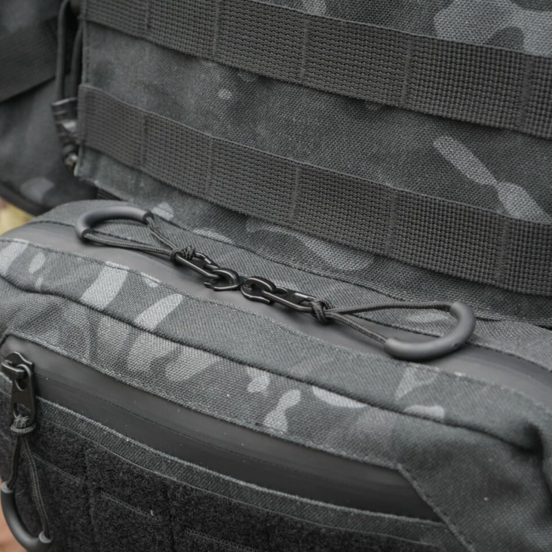 Сумка-напашник XL з балістичним пакетом 1 клас захисту Kiborg GU Сordura Dark Multicam