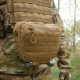 Сумка-напашник XL з балістичним пакетом 1 клас захисту Kiborg GU Сordura Coyote