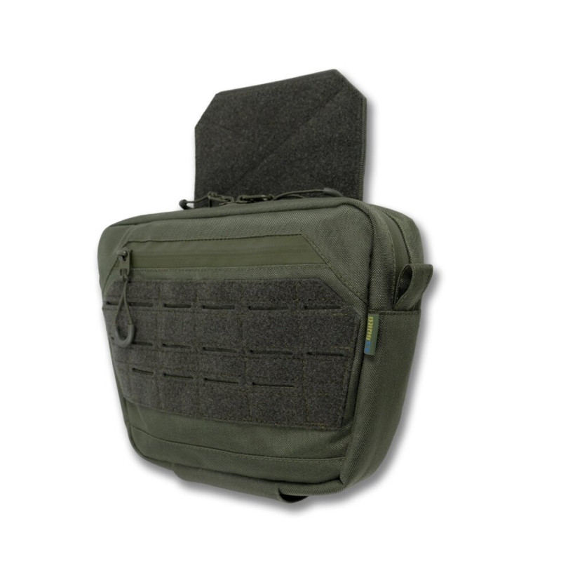 Сумка-напашник XL з балістичним пакетом 1 клас захисту Kiborg GU Сordura Khaki
