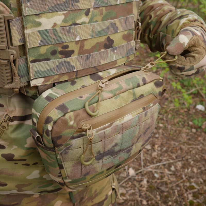 Сумка-напашник XL з балістичним пакетом 1 клас захисту Kiborg GU Сordura Multicam