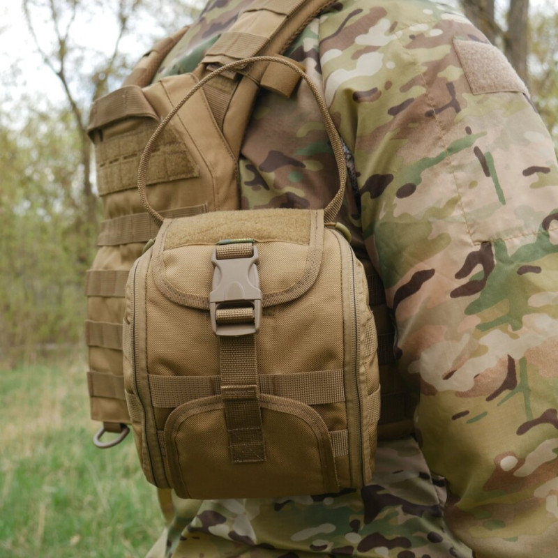 Підсумок-аптечка (швидкий скид) Kiborg GU Cordura Coyote