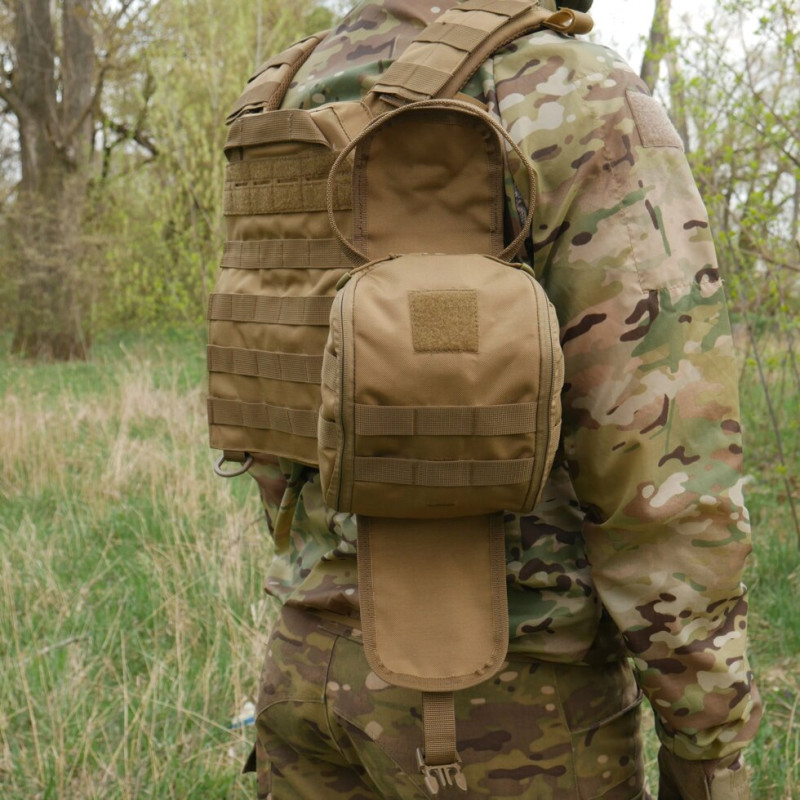 Підсумок-аптечка (швидкий скид) Kiborg GU Cordura Coyote