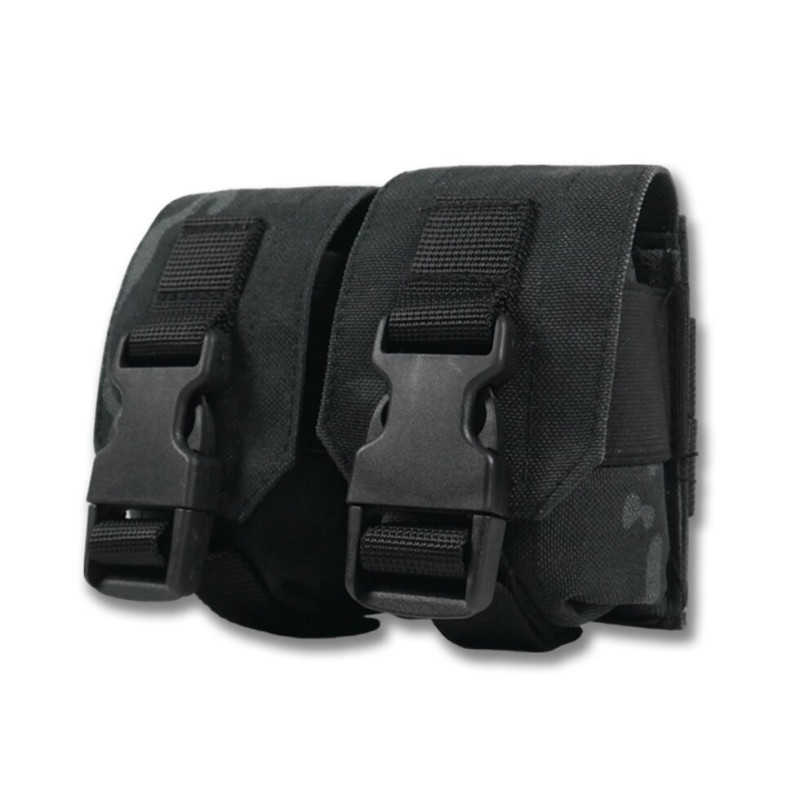 Тактичний підсумок під 2 гранати Kiborg GU Double Mag Pouch Dark Multicam