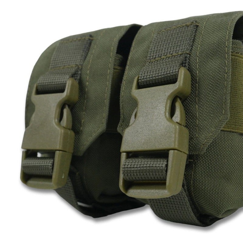 Тактичний підсумок під 2 гранати Kiborg GU Double Mag Pouch Khaki