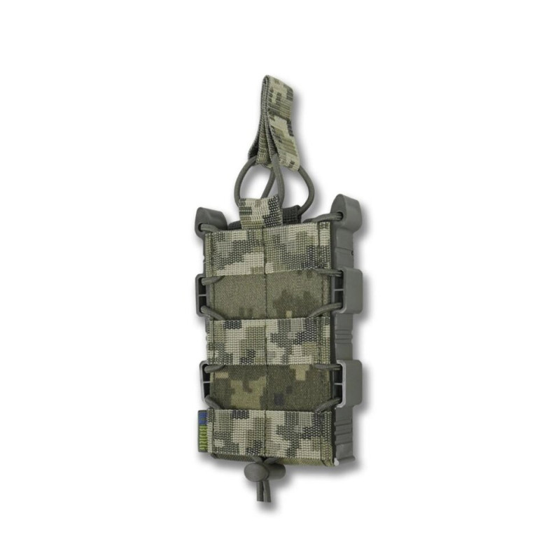 Жорсткий посилений тактичний підсумок Kiborg GU Single Mag Pouch Pixel