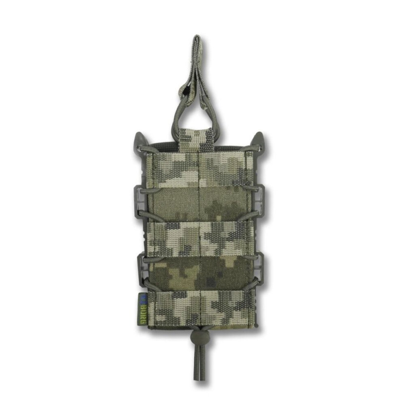 Жорсткий посилений тактичний підсумок Kiborg GU Single Mag Pouch Pixel