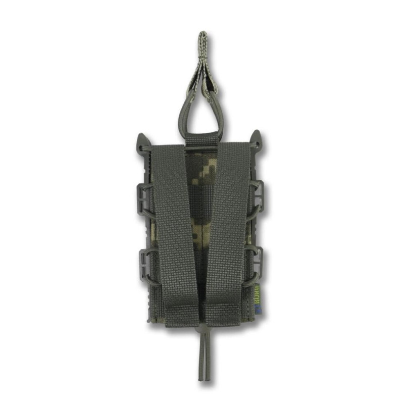 Жорсткий посилений тактичний підсумок Kiborg GU Single Mag Pouch Pixel
