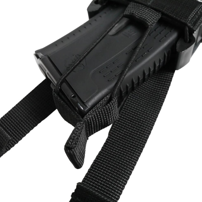Жорсткий посилений тактичний підсумок Kiborg GU Single Mag Pouch Dark Multicam