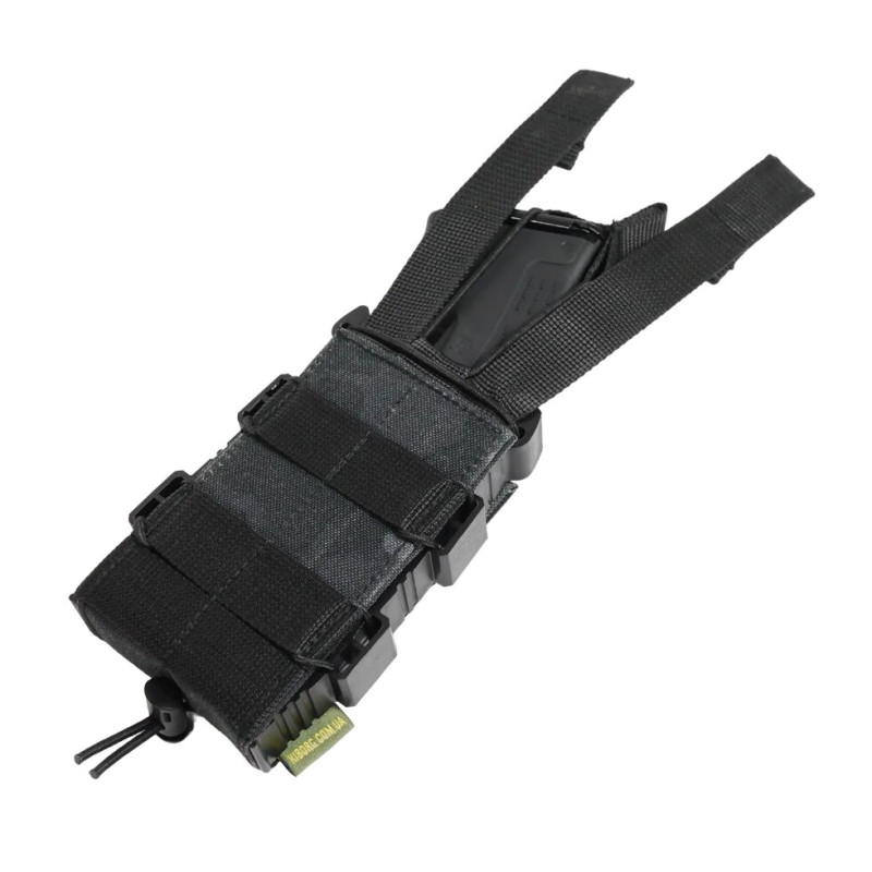 Жорсткий посилений тактичний підсумок Kiborg GU Single Mag Pouch Dark Multicam