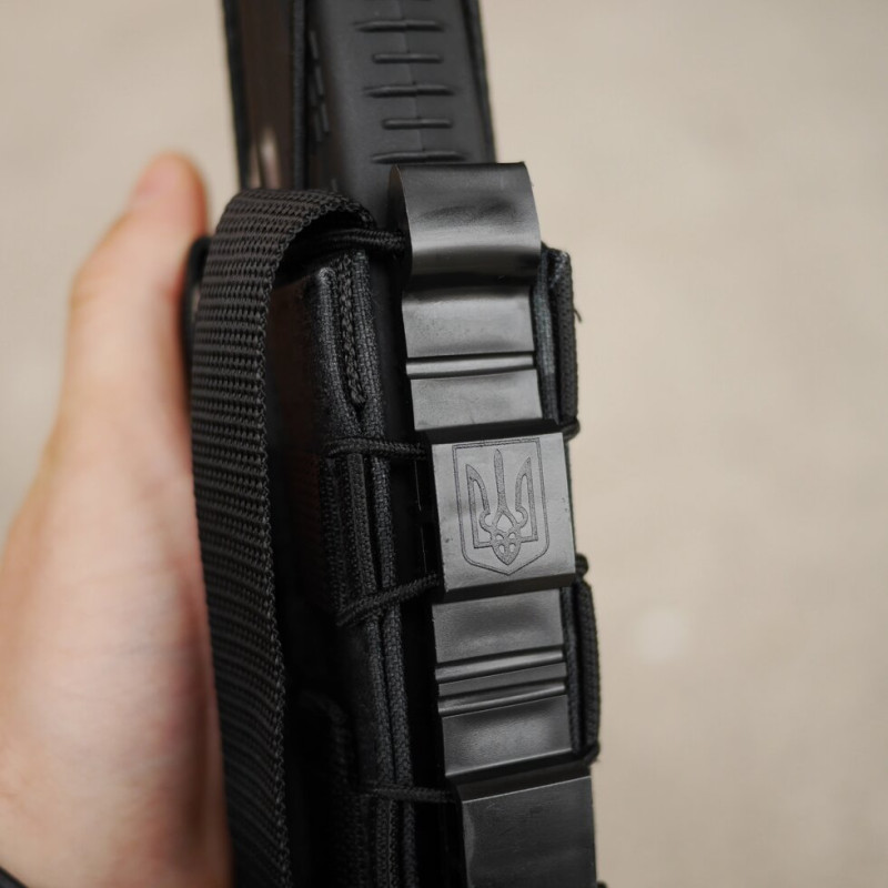 Жорсткий посилений тактичний підсумок Kiborg GU Single Mag Pouch Dark Multicam