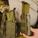 Жорсткий посилений тактичний підсумок Kiborg GU Single Mag Pouch Khaki