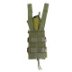 Жорсткий посилений тактичний підсумок Kiborg GU Single Mag Pouch Khaki