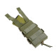 Жорсткий посилений тактичний підсумок Kiborg GU Single Mag Pouch Khaki
