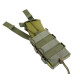 Жорсткий посилений тактичний підсумок Kiborg GU Single Mag Pouch Khaki