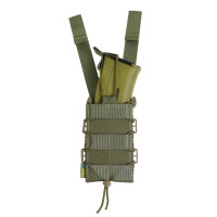 Жорсткий посилений тактичний підсумок Kiborg GU Single Mag Pouch Khaki