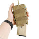 Жорсткий посилений тактичний підсумок Kiborg GU Single Mag Pouch Coyote