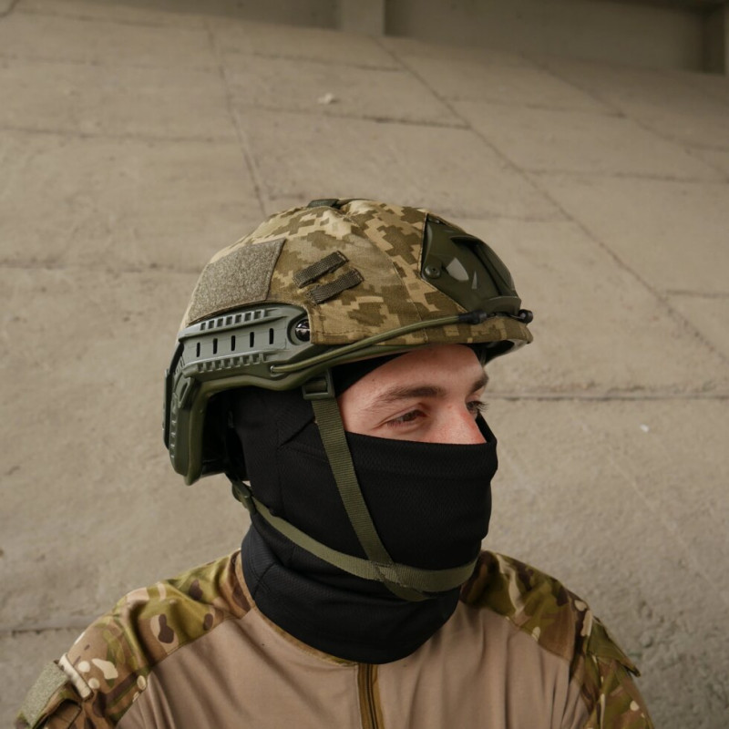 Кавер на шолом Kiborg FAST-1 cordura pixel MM-14.