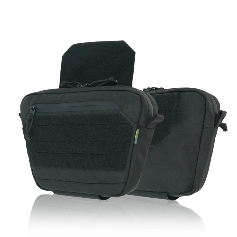Сумка-напашник XL з балістичним пакетом 1 клас захисту Kiborg GU Сordura Black