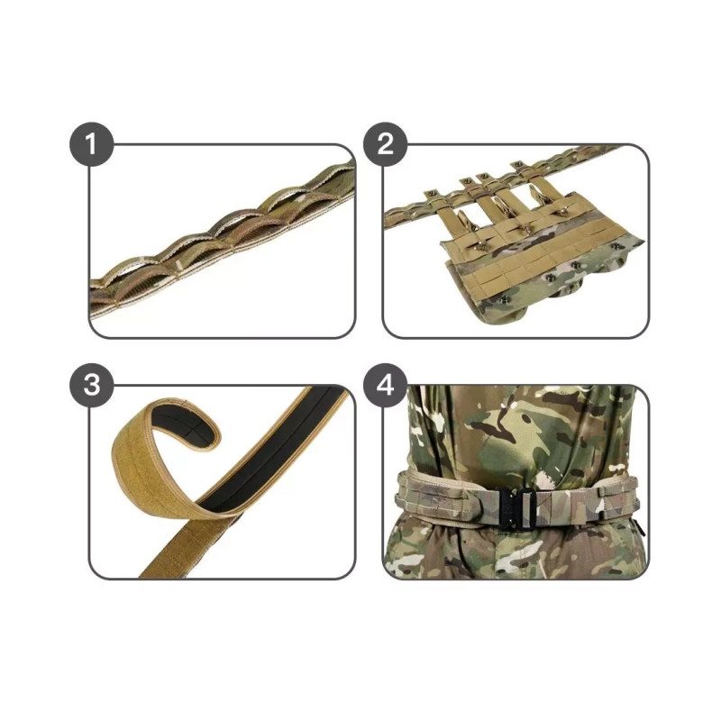 Ремінь тактичний Molle трикомпонентний Multicam