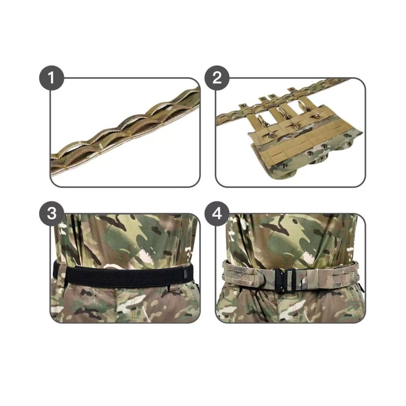 Ремінь тактичний Molle трикомпонентний Multicam