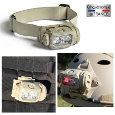 Ліхтарик налобний Lampe frontale LAGO DIABLO (RED + WHITE)/D230A