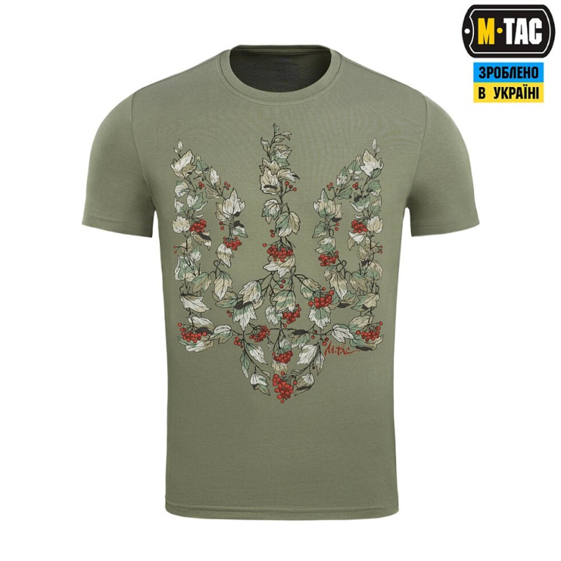 M-Tac футболка Тризуб калина camo S хакі